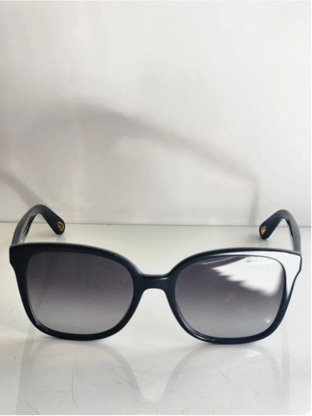 Chloé Black Square Oversized CE766S Sunglasses with Gold‎ Accents 56 mm #26
